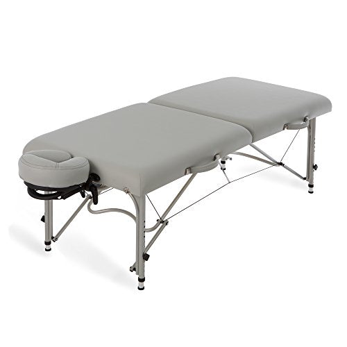 Portable Massage Table Ultra-Lightweight Aluminum Frame with Face Cradle & Carry Case (29lb) U409