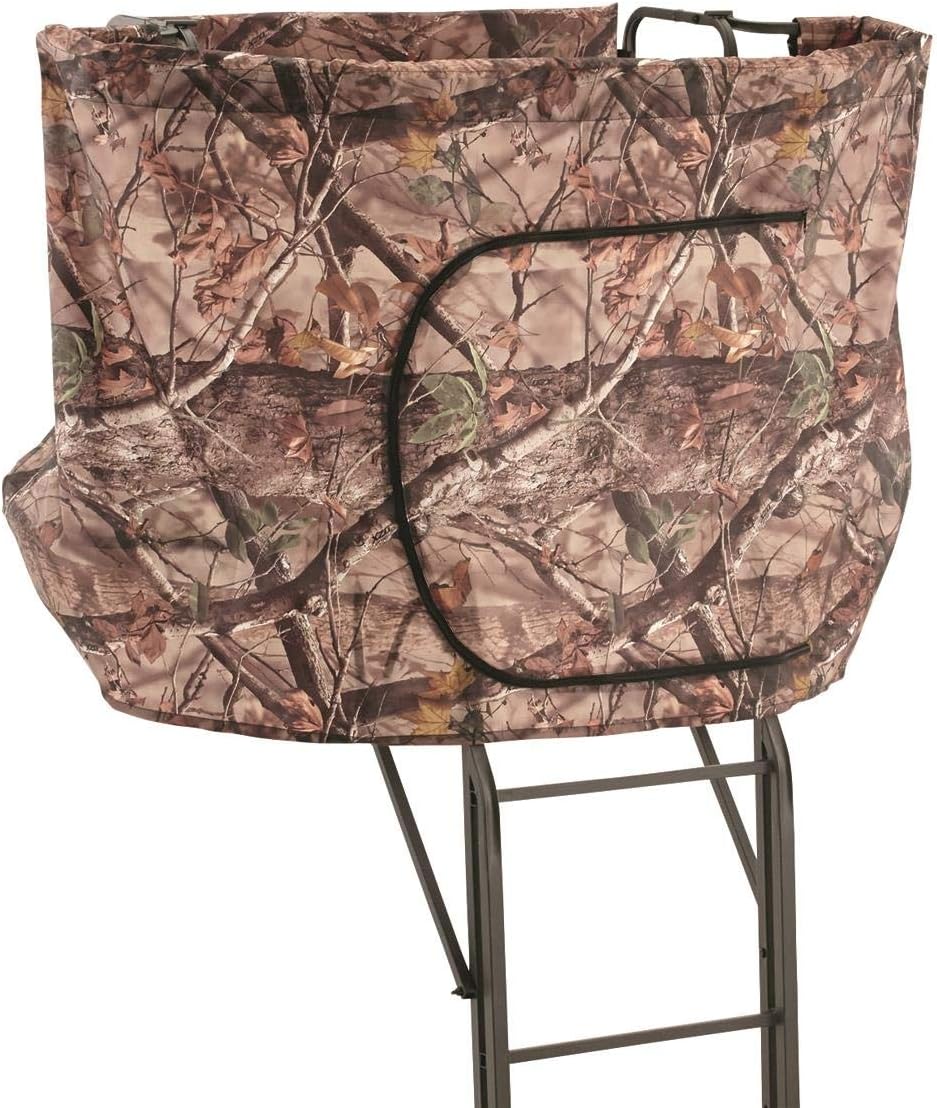 20' 2-Man Ladder Tree Stand with Hunting Blind Climbing Seat Q874295