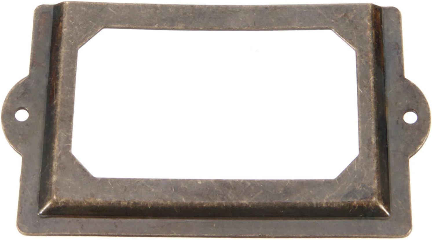 Bronze Drawer Pull Labels Holders (Length:3-1/2", Height:1-5/8") H6333