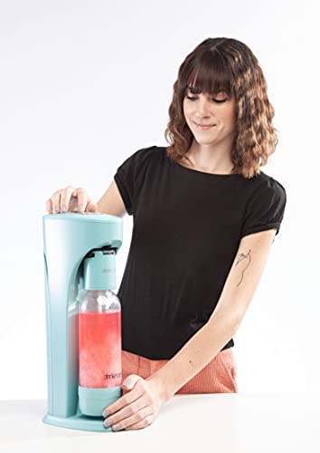 Arctic Blue Sparkling Water and Soda Maker with Two 60L CO2 Cylinders and Carbonation Bottle E346