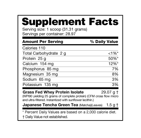 Vanilla Bean Whey Isolate Protein Powder, 2 Pounds, 29 Servings J161