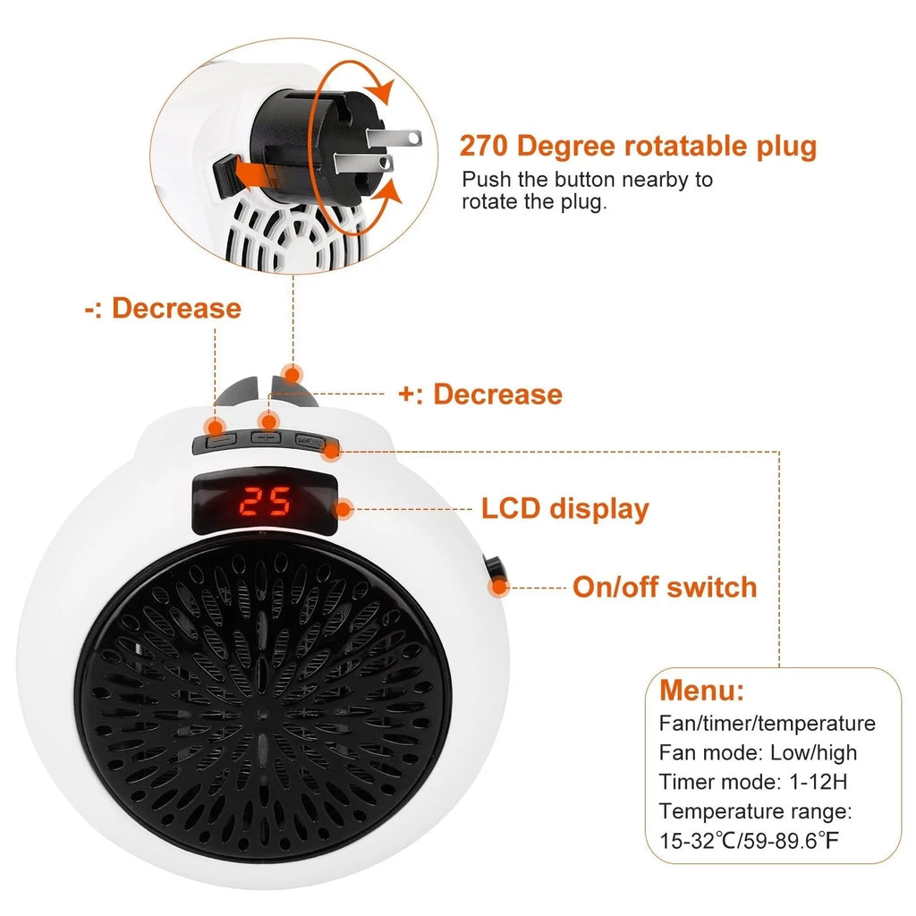 900W Portable Space Heater L891896