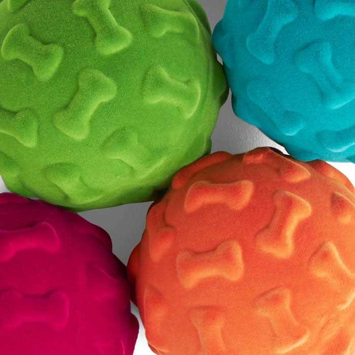 Flocked Foam Dog Toy M106252