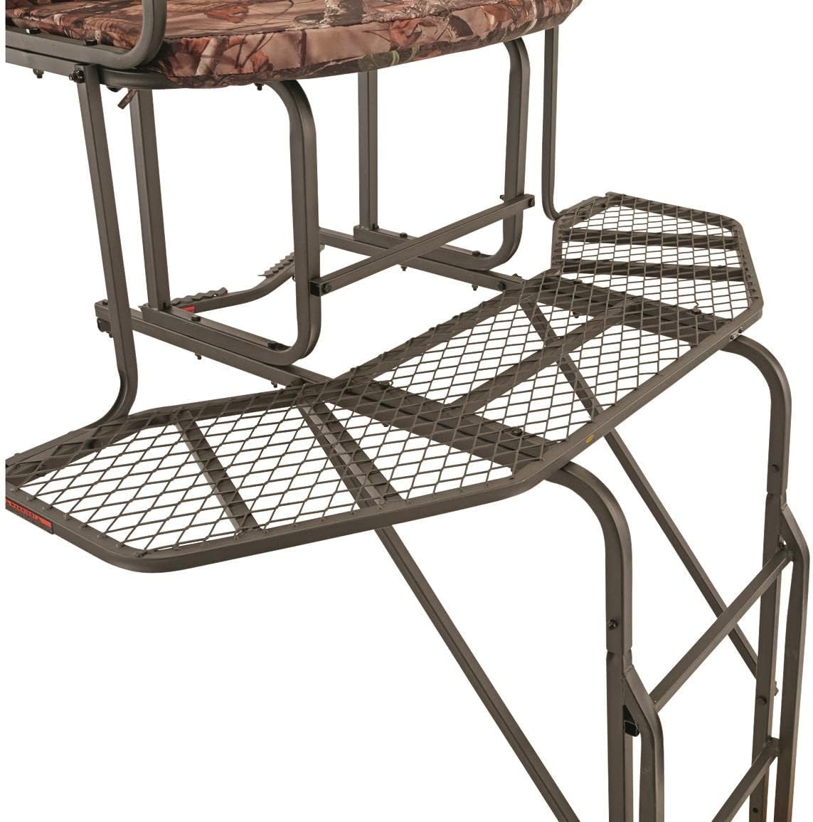 20' 2-Man Ladder Tree Stand with Hunting Blind Climbing Seat Q874295