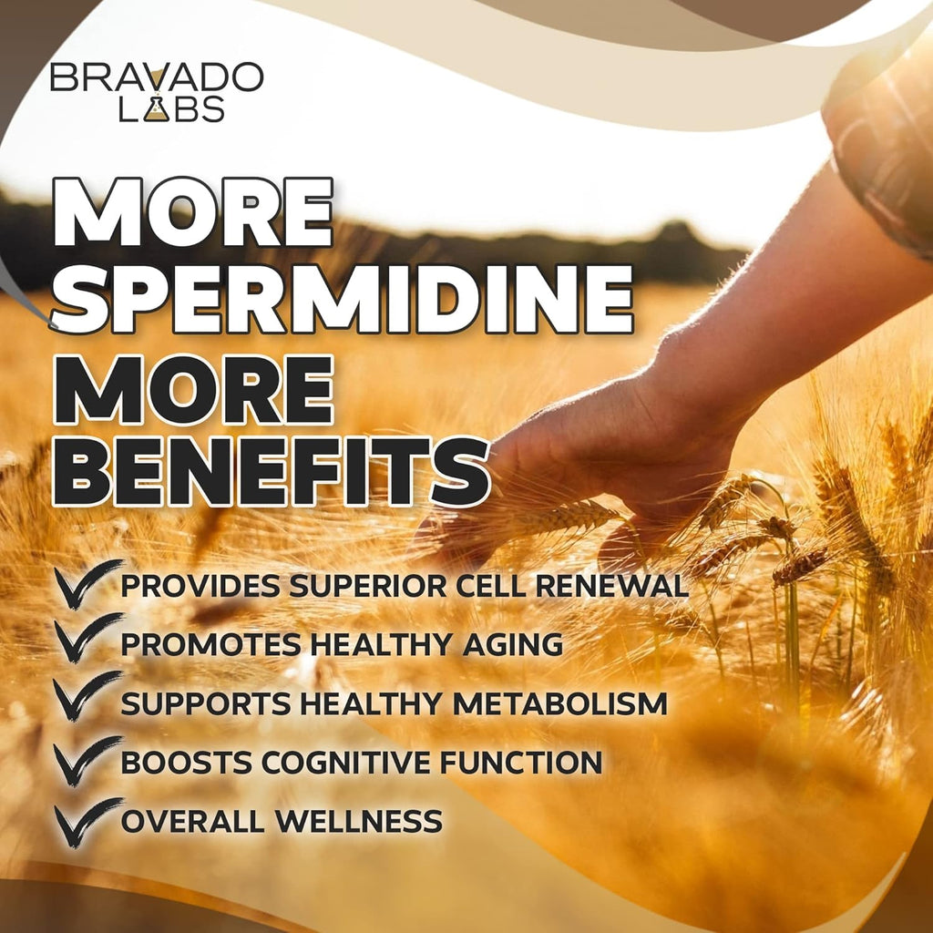 Spermidine Supplement - Wheat Germ Extract with Thiamine - 60 ct W831