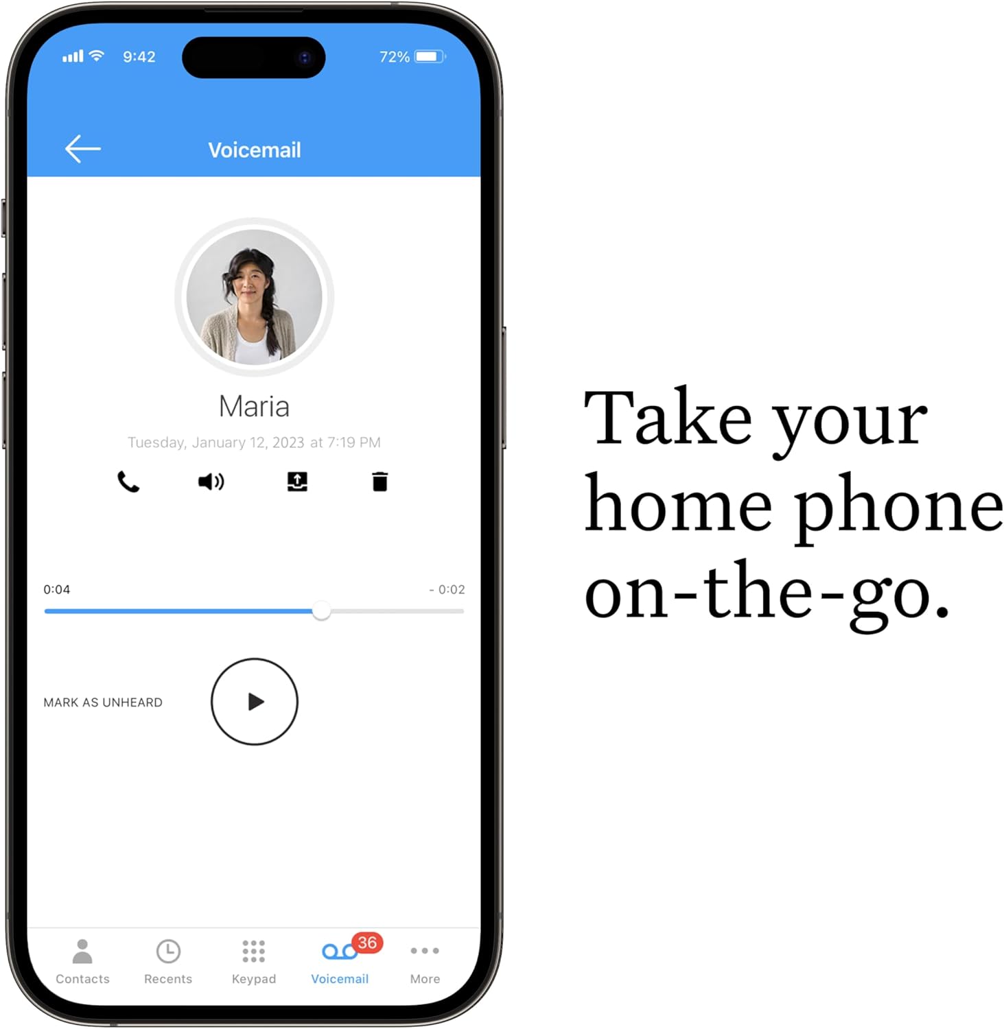 White Cordless Phone with Caller-ID X375287