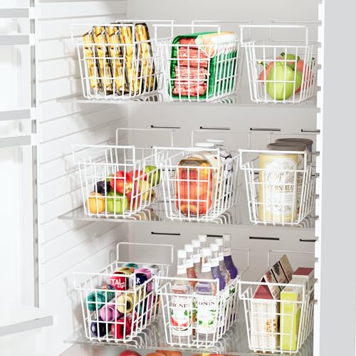 17.5 Inch Metal Wire Freezer Bins - 2Pack J86428