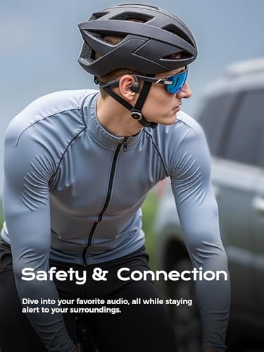 Bone Conduction Bluetooth 5.3 Headphones with Mic, IPX7 Waterproof F99133