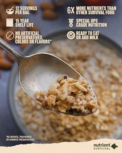 Maple Almond Grain Crunch Freeze Dried Cereal (12 Servings) Z875149