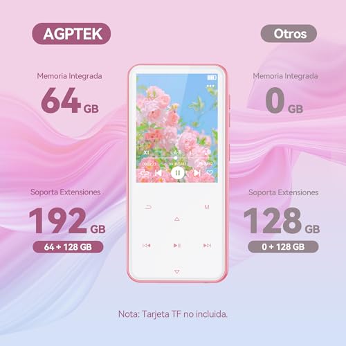 64GB Bluetooth MP3 Player with Speaker and FM Radio O791637