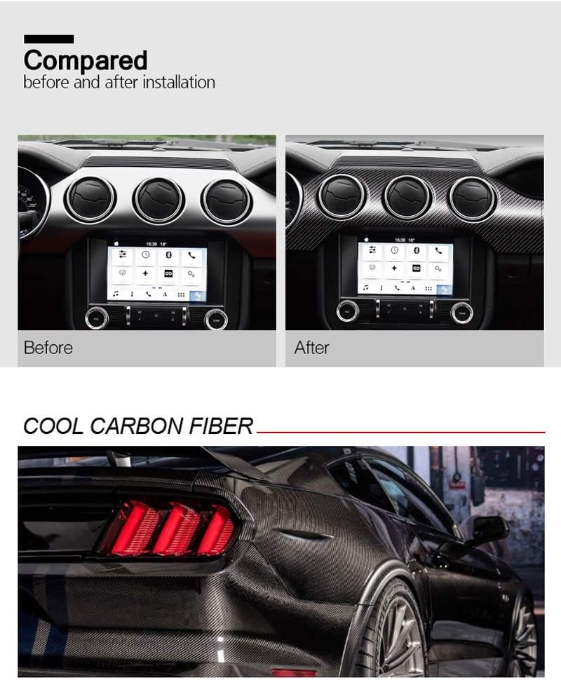 Carbon Fiber Dashboard Instrument Panel Car Sticker Trim Cover P336713