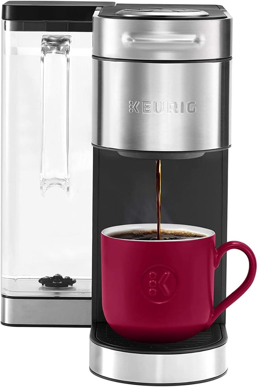 Stainless Steel Single-Serve K-Cup Pod Coffee Maker Bundle with 3-Month Brewer Maintenance Kit (2 Items) K832375