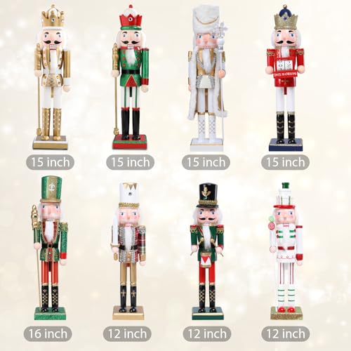 16 Inch Wooden Christmas Nutcracker Figures Ornament Green K659