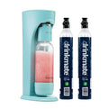 Arctic Blue Sparkling Water and Soda Maker with Two 60L CO2 Cylinders and Carbonation Bottle E346