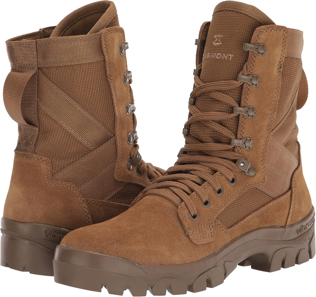 Men's Suede Leather Tactical Hiking Boots, Coyote, 13 A918
