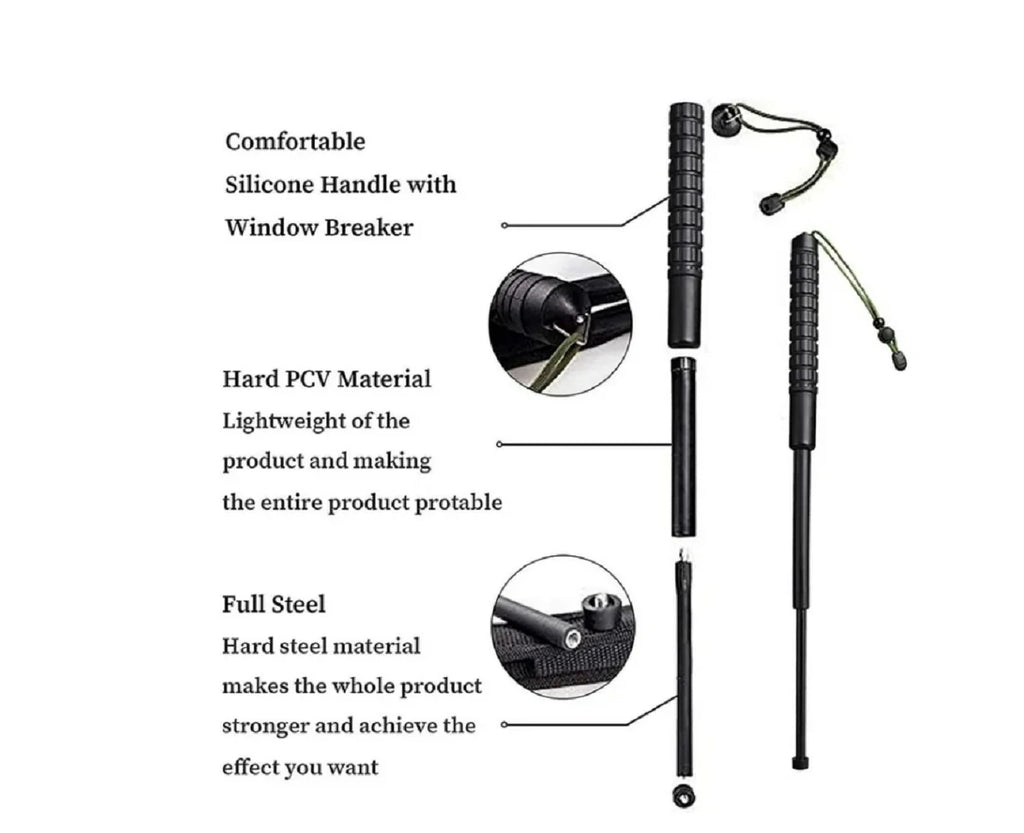 Portable Telescopic Sticks with Non-Slip Handle (18 inche) W846725