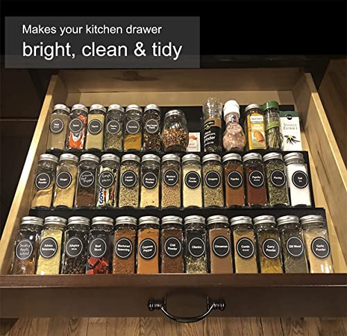 Set of 9 Expandable Drawer Spice Rack Organizer X7610