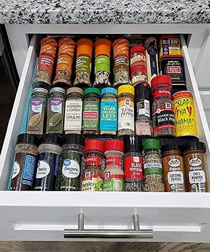 Set of 9 Expandable Drawer Spice Rack Organizer X7610