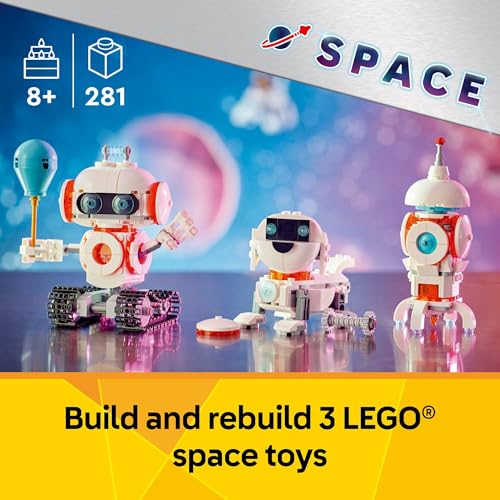 LEGO Creator 3 in 1 Space Robot Toy Building Kit, Ages 8+ K84597
