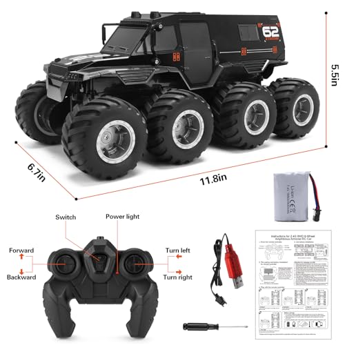 8WD Offroad Waterproof Remote Control Monster Truck E62572