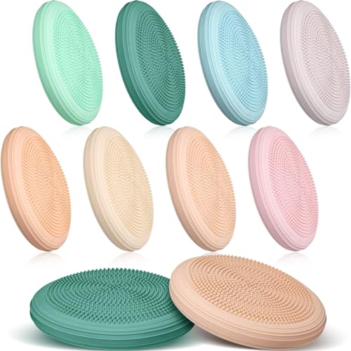 8 Pcs Inflated Wobble Cushion with Needle Pump U899