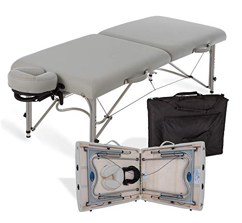 Portable Massage Table Ultra-Lightweight Aluminum Frame with Face Cradle & Carry Case (29lb) U409