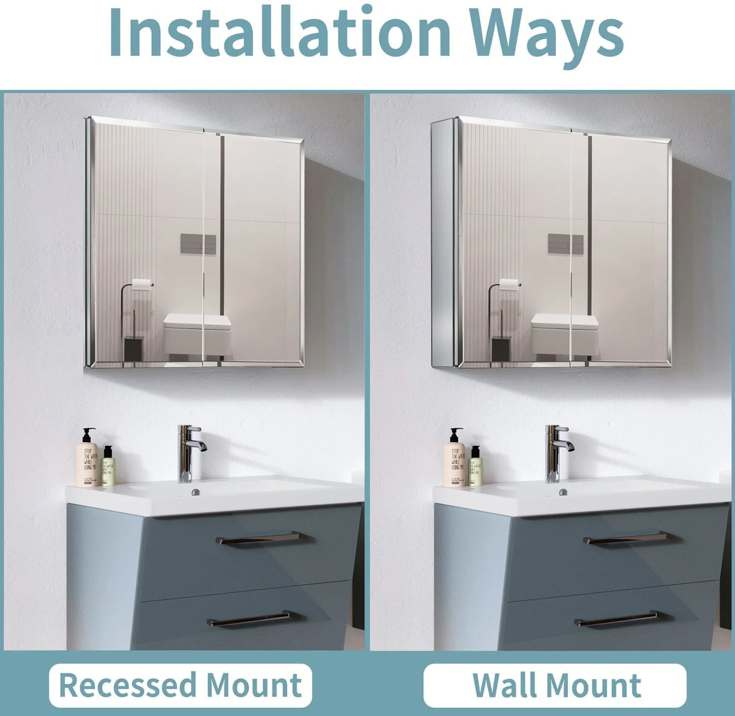 Double Door Mirror Medicine Cabinet I4201