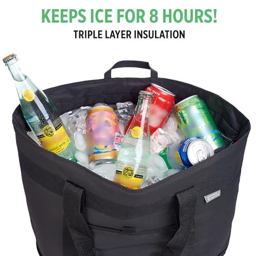Jumbo Insulated Cooler Bag (Charcoal) with HD Thermal Insulation C28951
