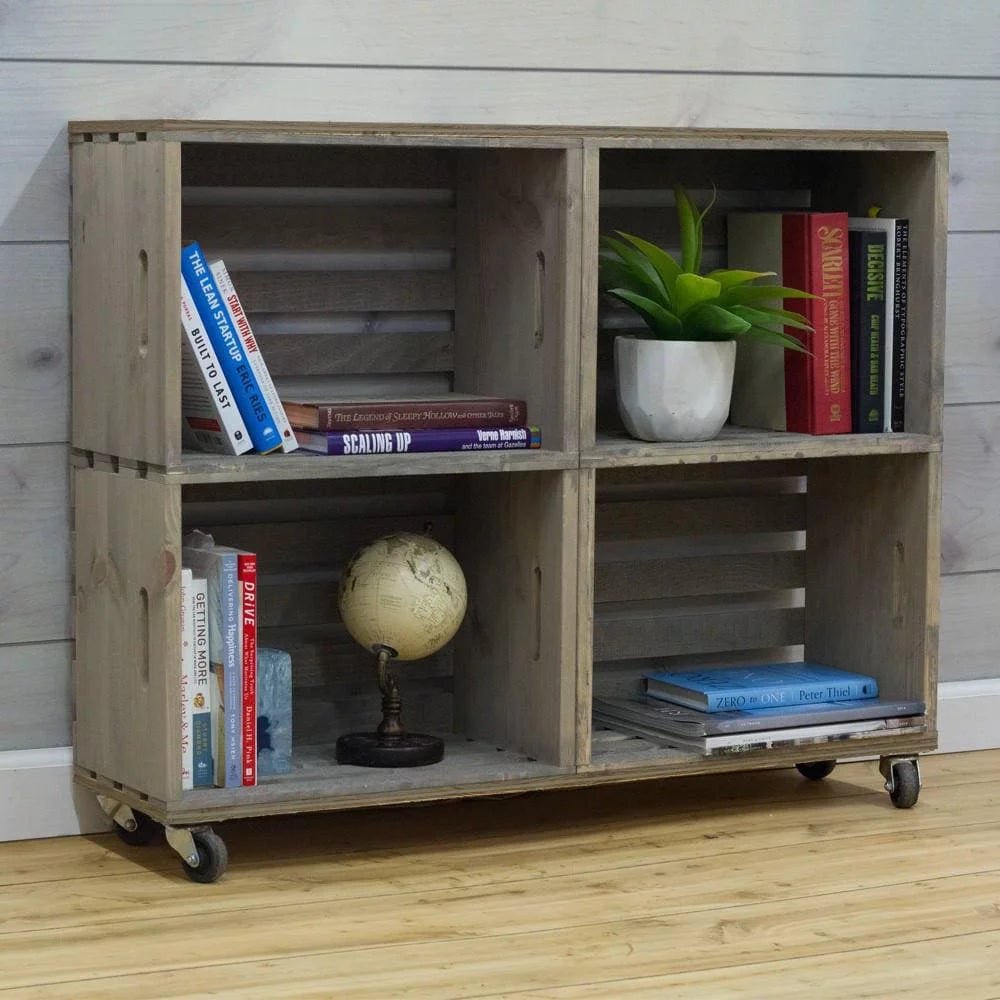 Large Crate in Weathered Gray W6761