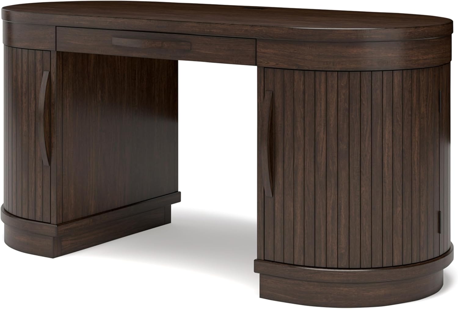 63" W x 26" D x 30" H Dark Brown Home Office Desk A727
