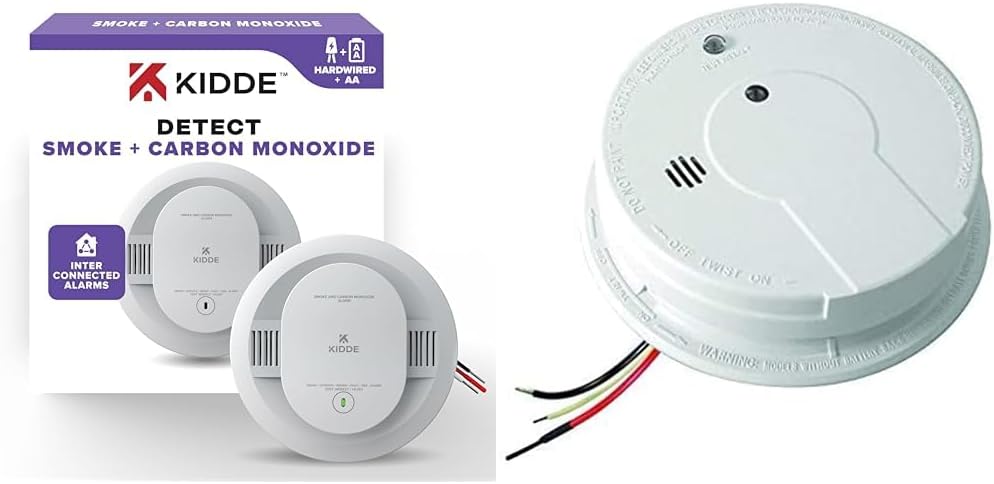 2-Pack Smoke Detectors with Battery Backup A2492