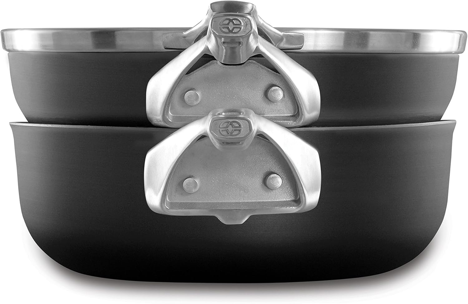 3-Piece Hard Anodized Nonstick Stack Cookware Set T8319