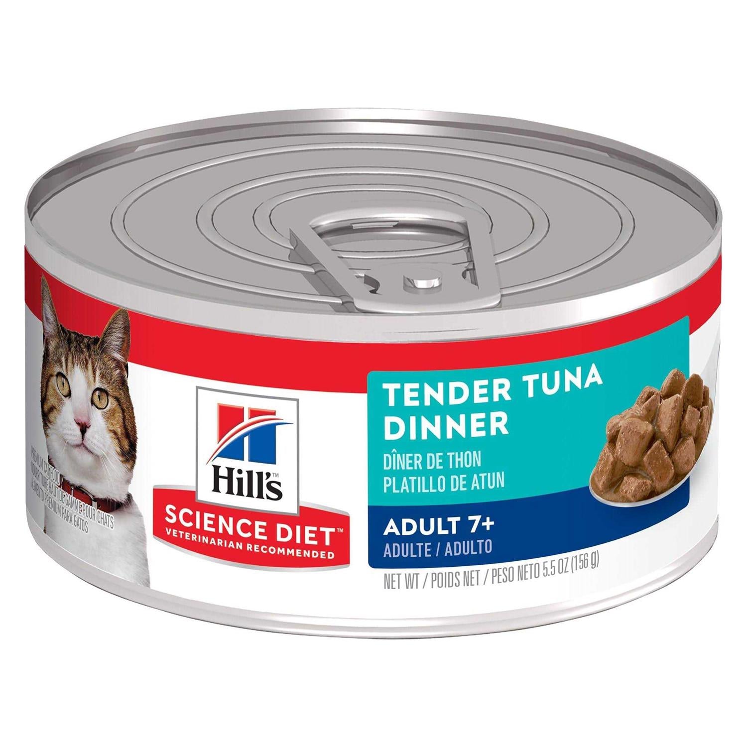 Adult 7+ Tender Tuna Dinner Cat Food T7346