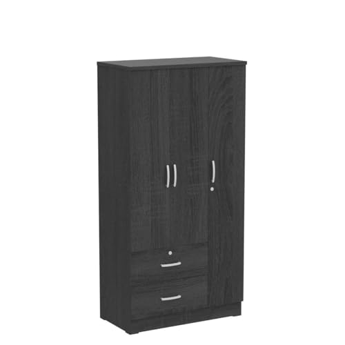 Maple Wardrobe Armoire with Two Drawers D933