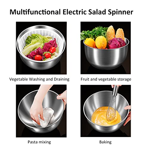 5L Stainless Steel Electric Salad Spinner D47417