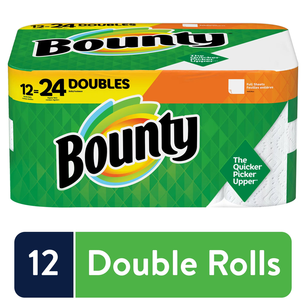 White 12 Double Rolls Paper Towels R3808
