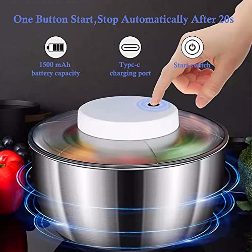 5L Stainless Steel Electric Salad Spinner D47417