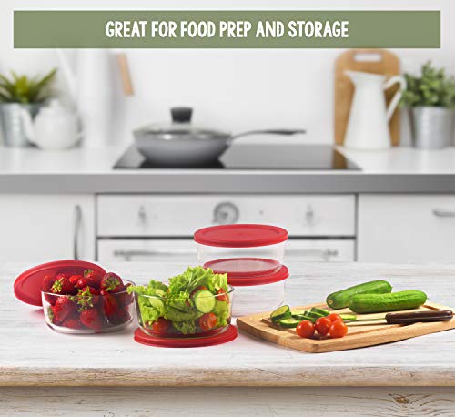 2 Cup Glass Food Storage Containers (6 Pack) C47801