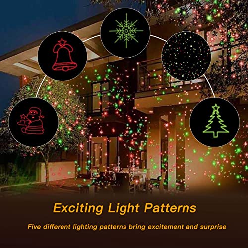 Red and Green Star Show Christmas Laser Lights K73960