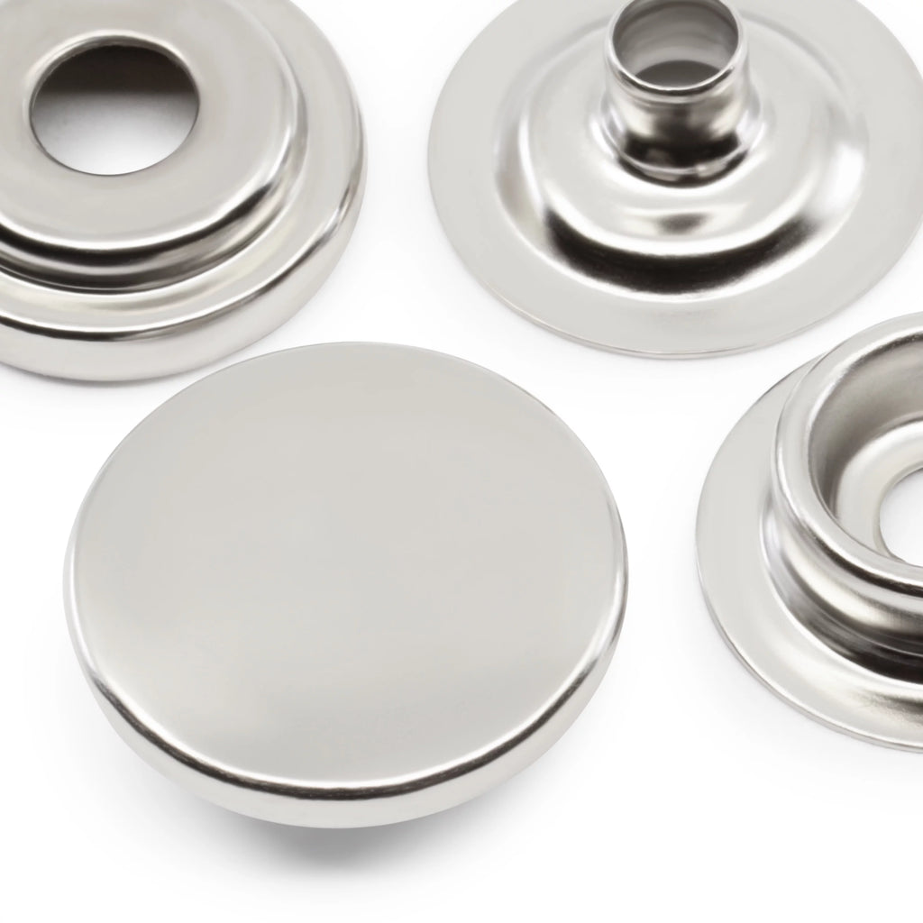60 Sets Silver Heavy Duty Snaps M757