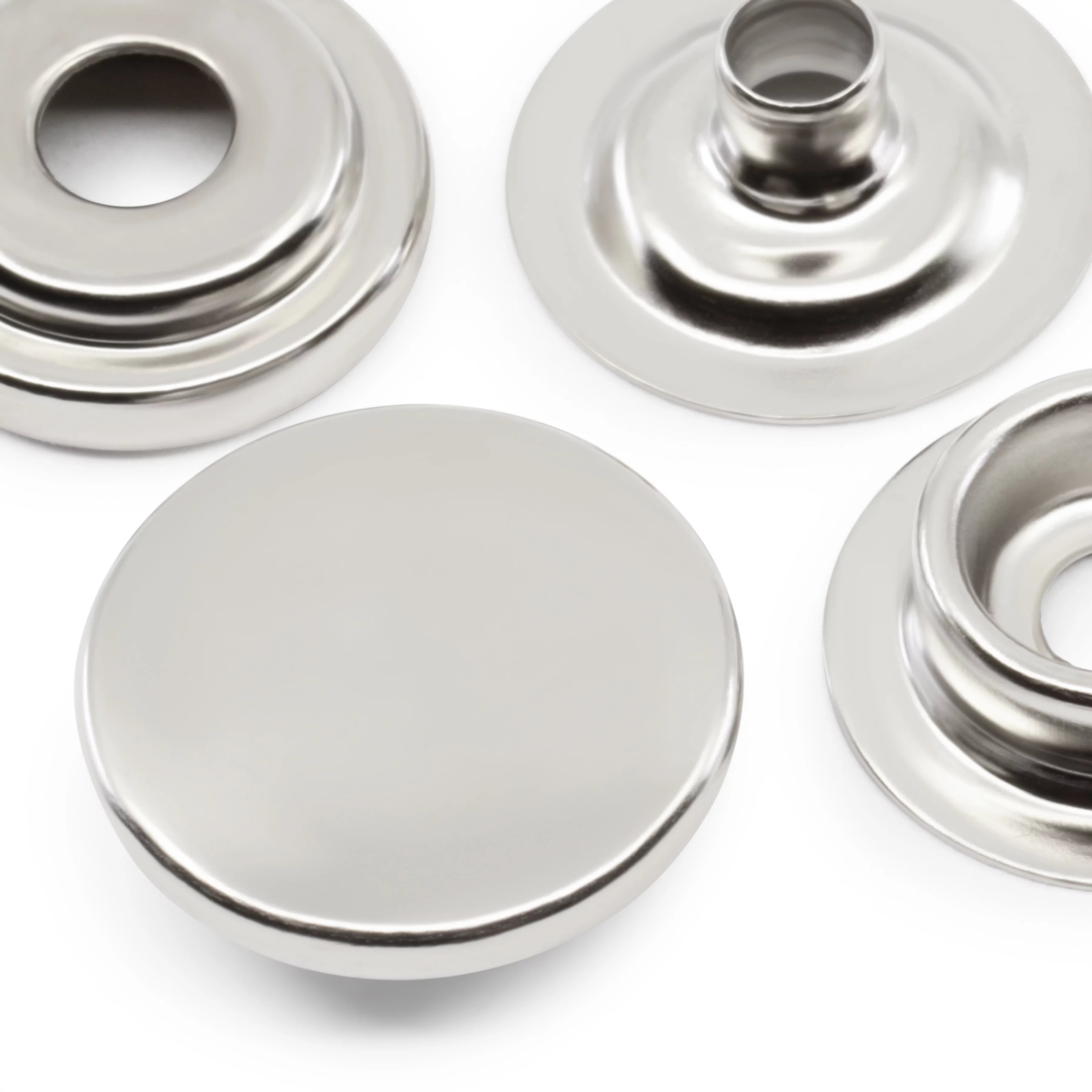 60 Sets Silver Heavy Duty Snaps M757