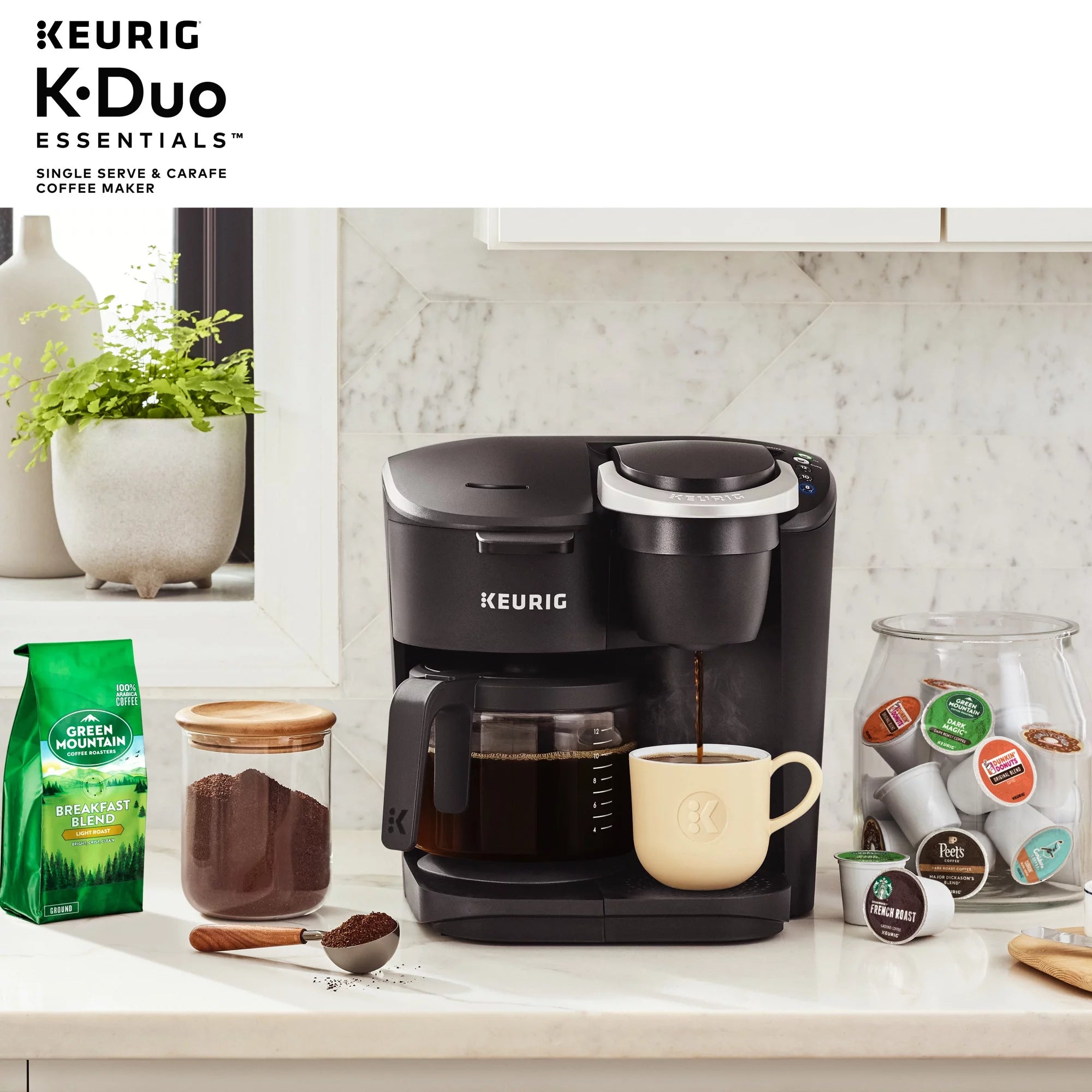 Single Serve & Carafe Coffee Maker W8738