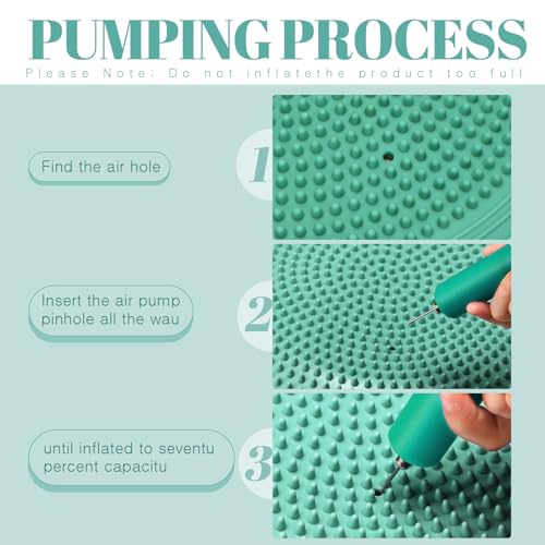 8 Pcs Inflated Wobble Cushion with Needle Pump U899