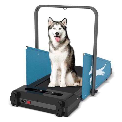 Dog Treadmill Pet Running Machine SlatMill for Small Medium-Sized Dogs Pet Fitness Treadmill Easy to Move 220 LBS O147