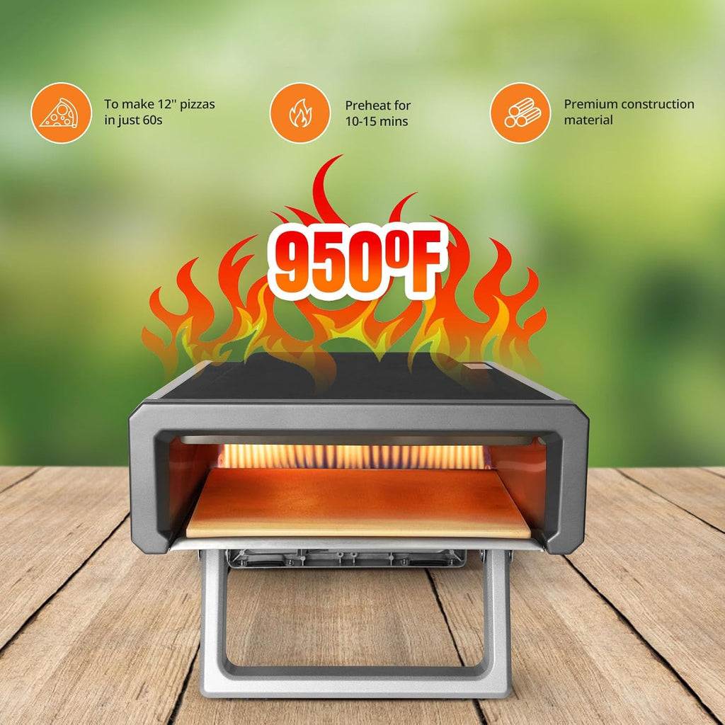 12" Stainless Steel Portable Pizza Oven U2309
