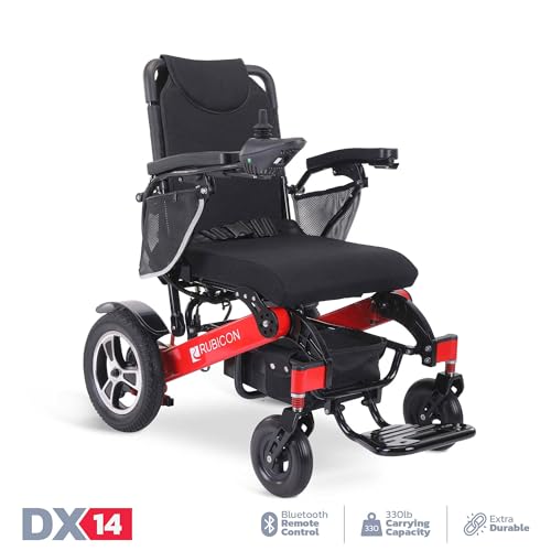 Puncture-Free Wheels Electric Wheelchair with 25 Miles Range, 600W Motors, Dual 12AH Lithium Batteries F90337