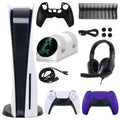 PlayStation 5 Core with Extra Purple Dualsense Controller and Accessories Kit (PS5, Disc Version) B592928