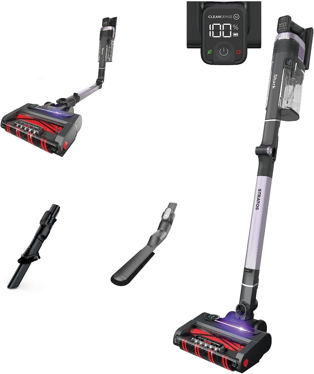 Cordless Vacuum with DuoClean PowerFins HairPro, Ash Purple F8098