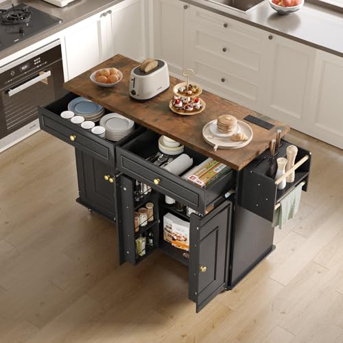 Mobile Kitchen Island with Storage H22240