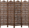 4 Panel Wooden Room Divider V7340